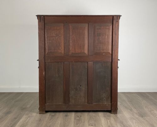 ANTIQUE HEAVILY CARVED VICTORIAN SIDEBOARD IN OAK - ADDITIONAL PHOTO 4