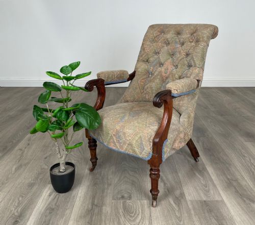 antique 19th century armchair in rosewood - CATEGORY: ANTIQUE CHAIRS - DATED 19TH CENTURY