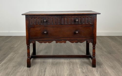 antique 20th century sideboard in oak - CATEGORY: ANTIQUE SIDEBOARDS - DATED EDWARDIAN