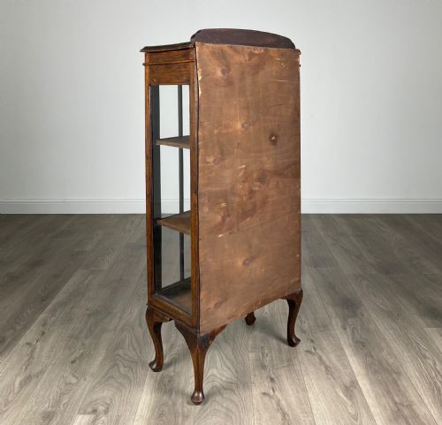ANTIQUE 20TH CENTURY DISPLAY CABINET IN OAK - ADDITIONAL PHOTO 4