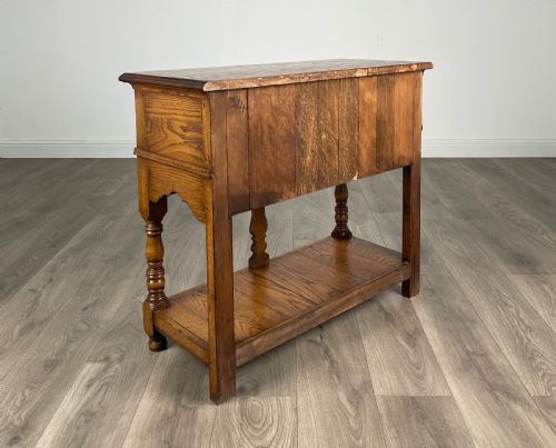 ANTIQUE 20TH CENTURY CONSOLE TABLE IN OAK - ADDITIONAL PHOTO 2