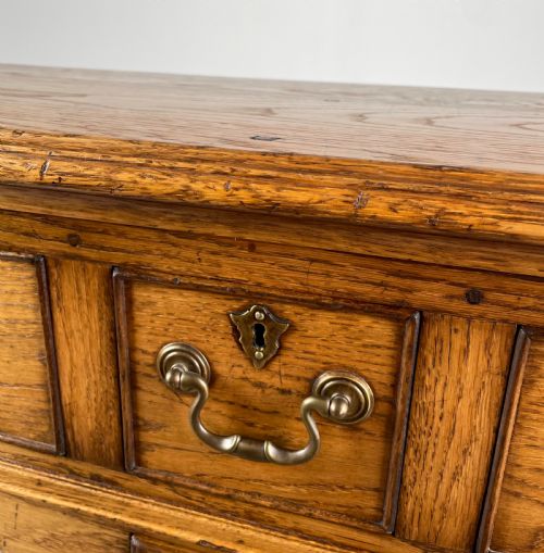 ANTIQUE 20TH CENTURY CONSOLE TABLE IN OAK - ADDITIONAL PHOTO 11