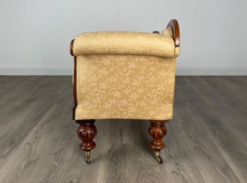fig 2. Antique 19th Century Chaise Lounge In Mahogany