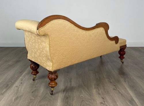 fig 3. Antique 19th Century Chaise Lounge In Mahogany