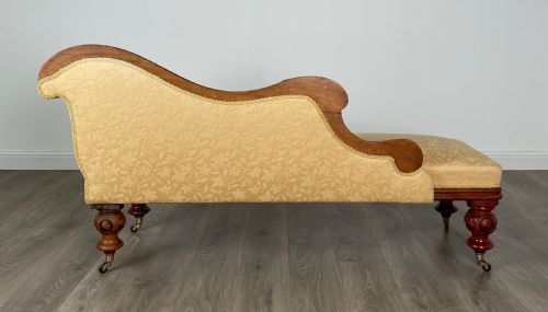 fig 4. Antique 19th Century Chaise Lounge In Mahogany