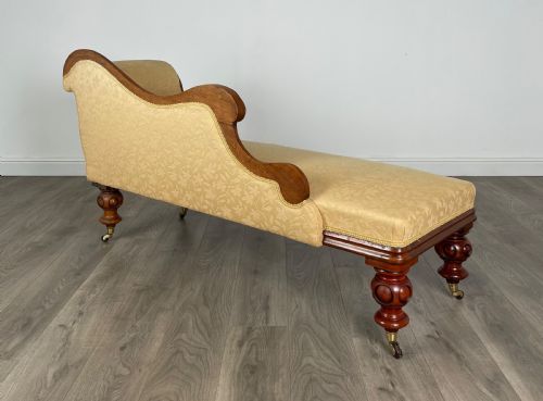 fig 5. Antique 19th Century Chaise Lounge In Mahogany
