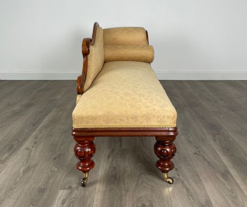 fig 6. Antique 19th Century Chaise Lounge In Mahogany