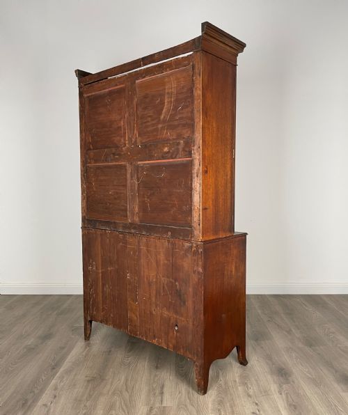 ANTIQUE 18TH CENTURY BOOKCASE ON CHEST IN MAHOGANY - ADDITIONAL PHOTO 7