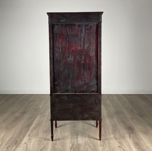 ANTIQUE 19TH CENTURY DISPLAY CABINET IN MAHOGANY - ADDITIONAL PHOTO 4