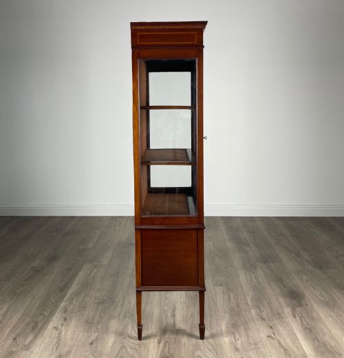 ANTIQUE 19TH CENTURY DISPLAY CABINET IN MAHOGANY - ADDITIONAL PHOTO 6