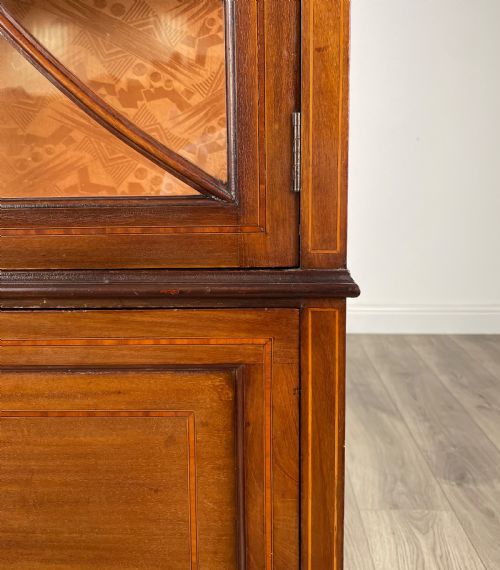 ANTIQUE 19TH CENTURY DISPLAY CABINET IN MAHOGANY - ADDITIONAL PHOTO 13