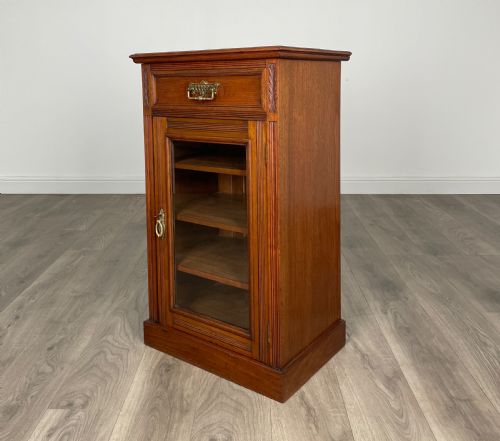 ANTIQUE 20TH CENTURY GLAZED CABINET IN WALNUT - ADDITIONAL PHOTO 1