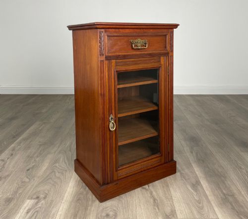 ANTIQUE 20TH CENTURY GLAZED CABINET IN WALNUT - ADDITIONAL PHOTO 7
