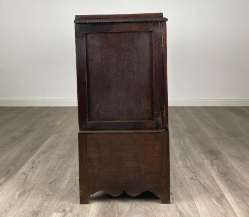 ANTIQUE 19TH CENTURY HEAVILY CARVED CUPBOARD IN OAK - ADDITIONAL PHOTO 7