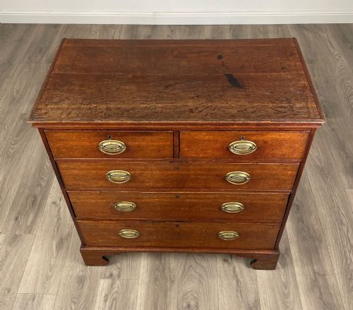 ANTIQUE 18TH CENTURY CHEST OF DRAWERS IN OAK - ADDITIONAL PHOTO 8