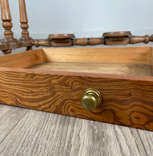 ANTIQUE 19TH CENTURY PITCH PINE WASHSTAND - ADDITIONAL PHOTO 9