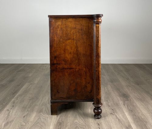 ANTIQUE 18TH CENTURY QUARTER CUT OAK CHEST OF DRAWERS REF AF3050 - ADDITIONAL PHOTO 6