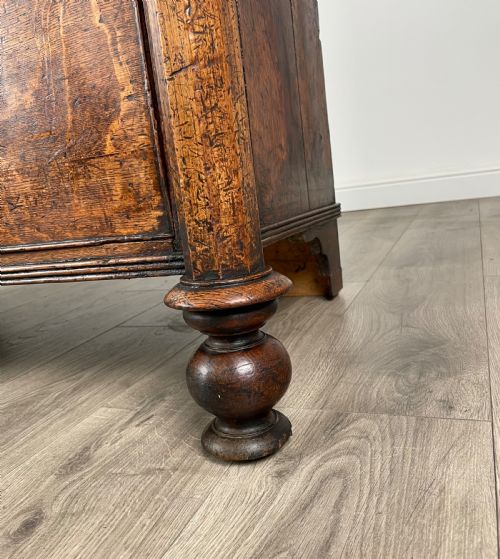 ANTIQUE 18TH CENTURY QUARTER CUT OAK CHEST OF DRAWERS REF AF3050 - ADDITIONAL PHOTO 11