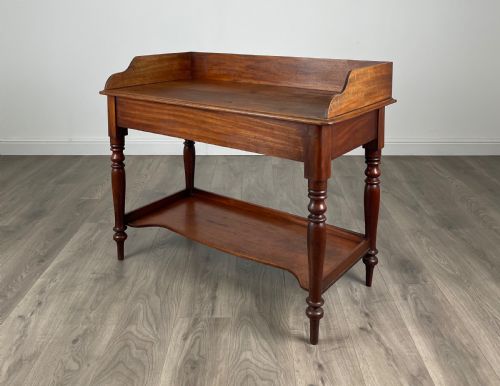 ANTIQUE 18TH CENTURY WASHSTAND IN MAHOGANY - ADDITIONAL PHOTO 1