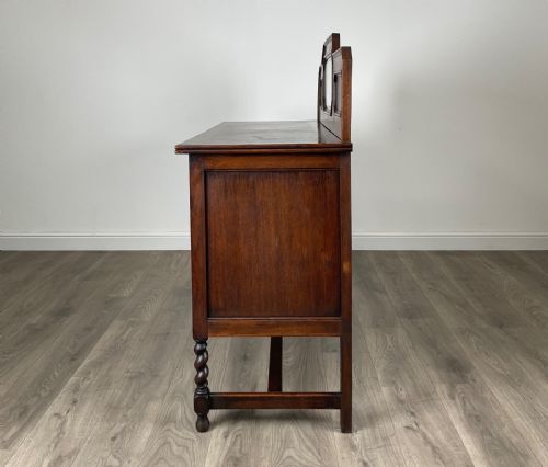 ANTIQUE 20TH CENTURY MIRROR BACK SIDEBOARD IN OAK - ADDITIONAL PHOTO 1