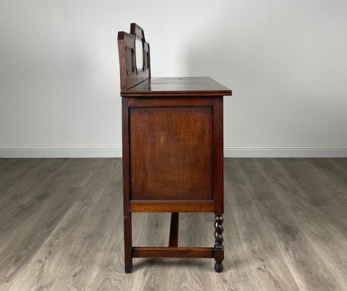 ANTIQUE 20TH CENTURY MIRROR BACK SIDEBOARD IN OAK - ADDITIONAL PHOTO 3