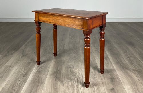 ANTIQUE 19TH CENTURY SIDE TABLE WRITING TABLE IN MAHOGANY - ADDITIONAL PHOTO 1