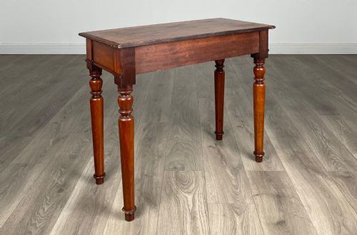 ANTIQUE 19TH CENTURY SIDE TABLE WRITING TABLE IN MAHOGANY - ADDITIONAL PHOTO 3
