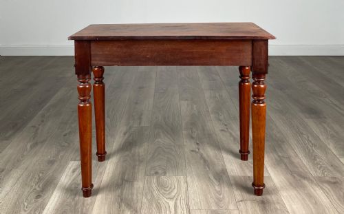 ANTIQUE 19TH CENTURY SIDE TABLE WRITING TABLE IN MAHOGANY - ADDITIONAL PHOTO 4