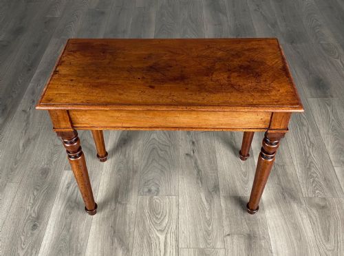 ANTIQUE 19TH CENTURY SIDE TABLE WRITING TABLE IN MAHOGANY - ADDITIONAL PHOTO 8