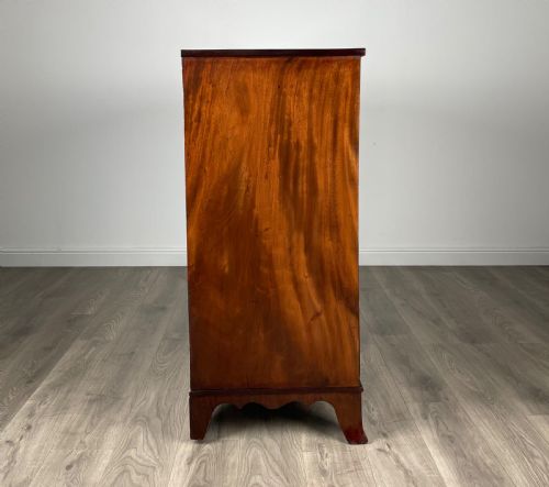 ANTIQUE 19TH CENTURY MAHOGANY CHEST OF DRAWERS - ADDITIONAL PHOTO 2