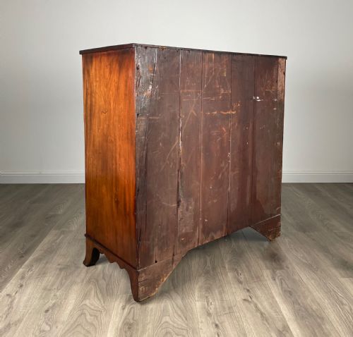 ANTIQUE 19TH CENTURY MAHOGANY CHEST OF DRAWERS - ADDITIONAL PHOTO 6