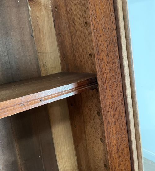 ANTIQUE 20TH CENTURY BOOKCASE ON CUPBOARD IN OAK - ADDITIONAL PHOTO 13