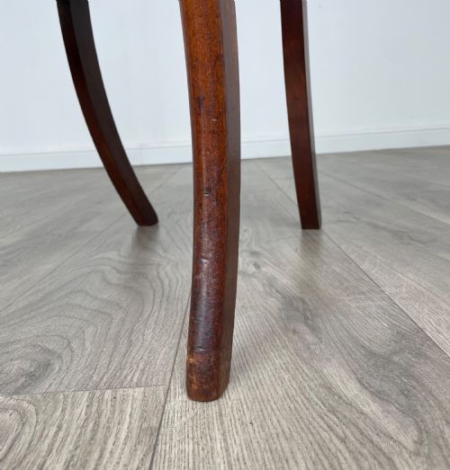 ANTIQUE 19TH CENTURY SET OF 6 REGENCY DINING CHAIRS IN WALNUT - ADDITIONAL PHOTO 5