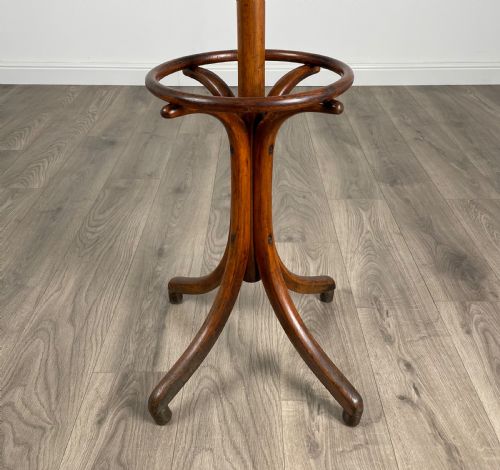 ANTIQUE 20TH CENTURY BENTWOOD COAT STAND IN MAHOGANY - ADDITIONAL PHOTO 3