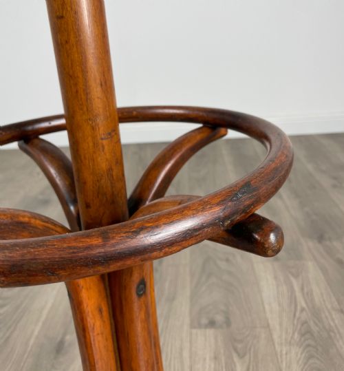 ANTIQUE 20TH CENTURY BENTWOOD COAT STAND IN MAHOGANY - ADDITIONAL PHOTO 4