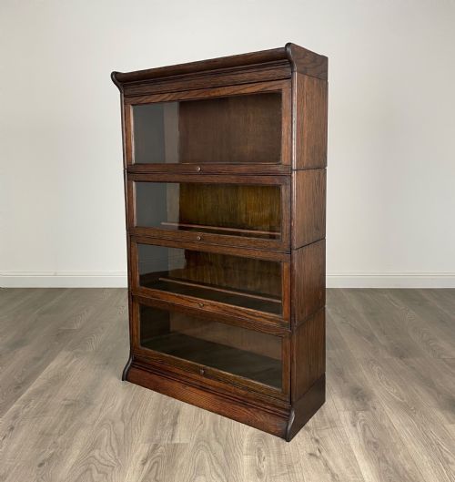 ANTIQUE 20TH CENTURY GLOBE WERNICKE STYLE BOOKCASE IN OAK - ADDITIONAL PHOTO 1