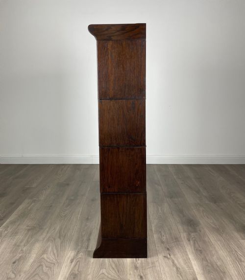 ANTIQUE 20TH CENTURY GLOBE WERNICKE STYLE BOOKCASE IN OAK - ADDITIONAL PHOTO 2