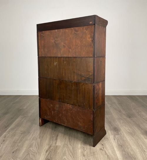 ANTIQUE 20TH CENTURY GLOBE WERNICKE STYLE BOOKCASE IN OAK - ADDITIONAL PHOTO 5