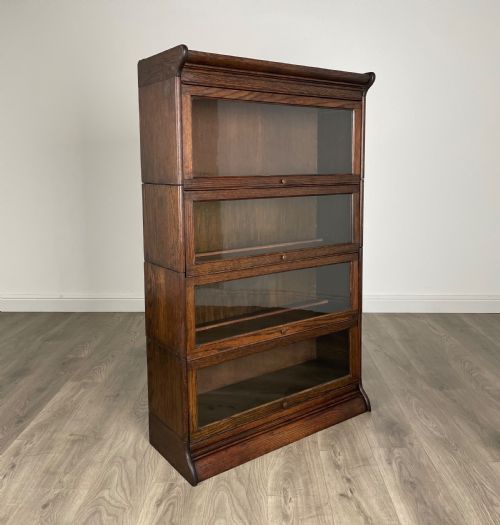ANTIQUE 20TH CENTURY GLOBE WERNICKE STYLE BOOKCASE IN OAK - ADDITIONAL PHOTO 7