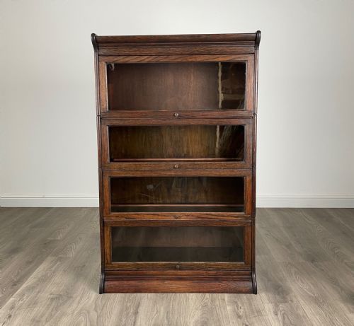 ANTIQUE 20TH CENTURY GLOBE WERNICKE STYLE BOOKCASE IN OAK - ADDITIONAL PHOTO 8