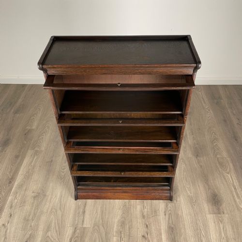 ANTIQUE 20TH CENTURY GLOBE WERNICKE STYLE BOOKCASE IN OAK - ADDITIONAL PHOTO 11