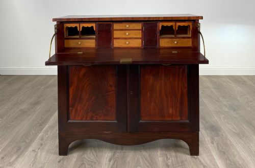 ANTIQUE 18TH CENTURY SECRETAIRE IN MAHOGANY - ADDITIONAL PHOTO 1