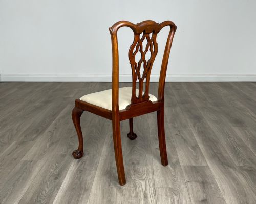 ANTIQUE 20TH CENTURY SET OF 8 CHIPPENDALE STYLE DINING CHAIRS - ADDITIONAL PHOTO 7