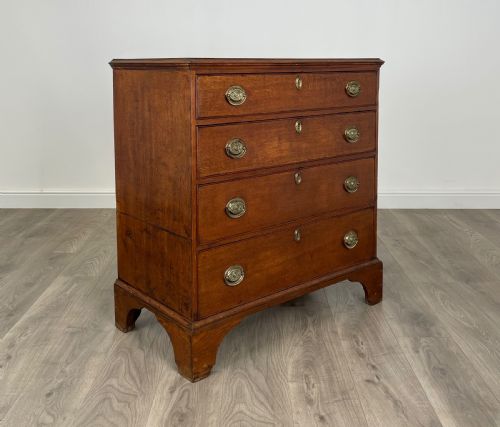 ANTIQUE 18TH CENTURY SMALL CHEST OF DRAWERS IN OAK - ADDITIONAL PHOTO 7