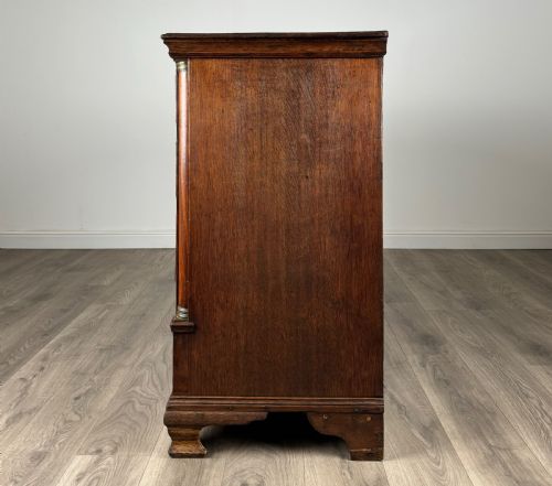 ANTIQUE 18TH CENTURY OAK CHEST OF DRAWERS - ADDITIONAL PHOTO 2