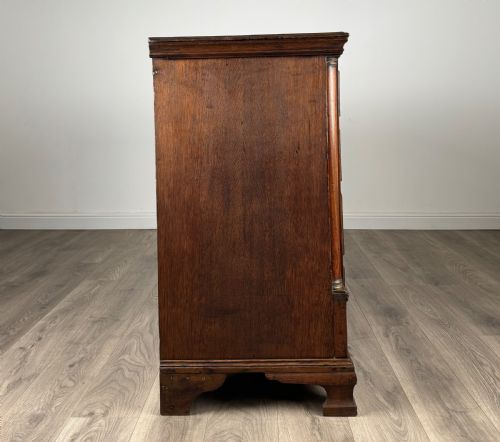 ANTIQUE 18TH CENTURY OAK CHEST OF DRAWERS - ADDITIONAL PHOTO 6