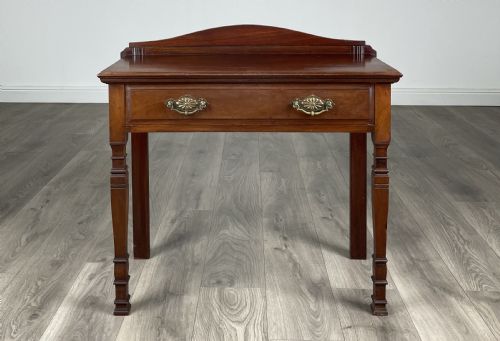 antique 20th century side table hall table in mahogany - CATEGORY: ANTIQUE TABLES - DATED EDWARDIAN