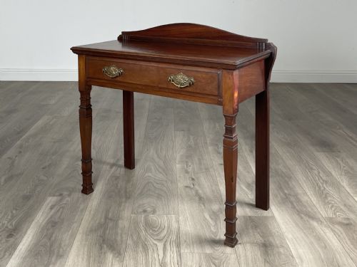 ANTIQUE 20TH CENTURY SIDE TABLE HALL TABLE IN MAHOGANY - ADDITIONAL PHOTO 1