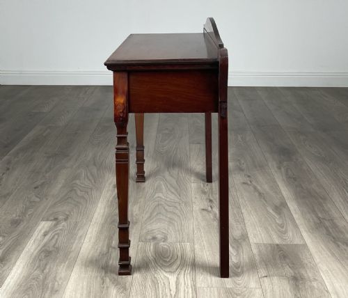 ANTIQUE 20TH CENTURY SIDE TABLE HALL TABLE IN MAHOGANY - ADDITIONAL PHOTO 2