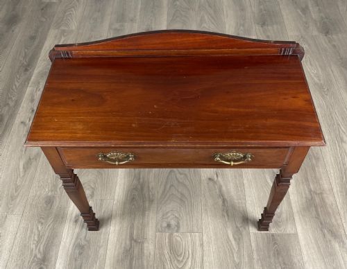 ANTIQUE 20TH CENTURY SIDE TABLE HALL TABLE IN MAHOGANY - ADDITIONAL PHOTO 8